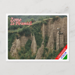 Italy - Lombardy - Lake Iseo - Zone - Le Piramidi Postkarte