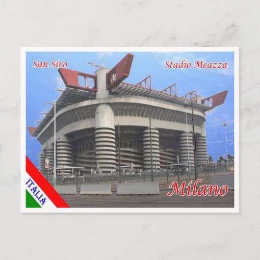 Italy - Lombardy - Milan - San Siro Stadium Meazza Postkarte (Vorderseite)