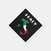 Italy Map Italian Italia Serviette (Ecke)