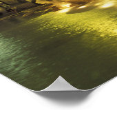 Italy, Rome. Trevi Fountain at night. Poster (Ecke)