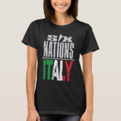 Italy Rugby Fan Player Coach and Rugby Supporter T-Shirt (Vorderseite)