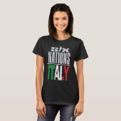 Italy Rugby Fan Player Coach and Rugby Supporter T-Shirt (Vorne ganz)