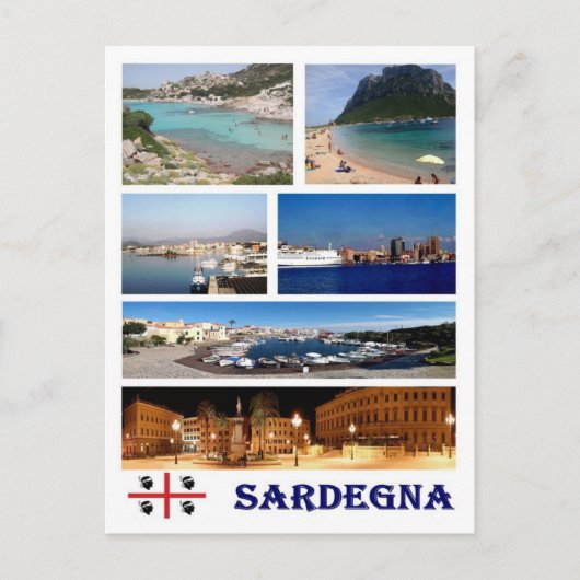 Italy - Sardinia - Mosaic - Postkarte (Vorderseite)