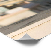 Italy, Sicily, Termini Imerese, View & Flowers Poster (Ecke)