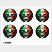 Italy Skull Sticker (Blatt)