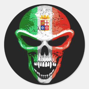 Italy Skull Sticker