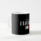 Italy Soccer Football Fan Shirt Flag Kaffeetasse (Vorderseite Links)