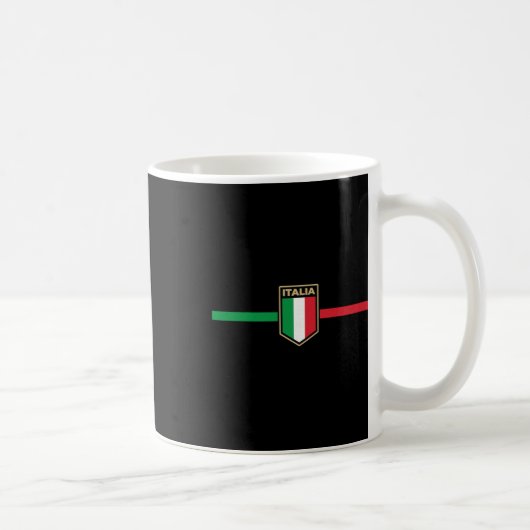 Italy Soccer Italia Footbyll Fan  Kaffeetasse (Rechts)