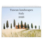 Italy Toscane Landscape 2026 Kalender (Titelbild)