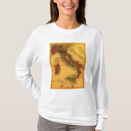 ItalyPanoramic MapItaly T-Shirt (Vorderseite)