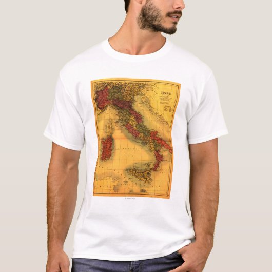 ItalyPanoramic MapItaly T-Shirt (Vorderseite)