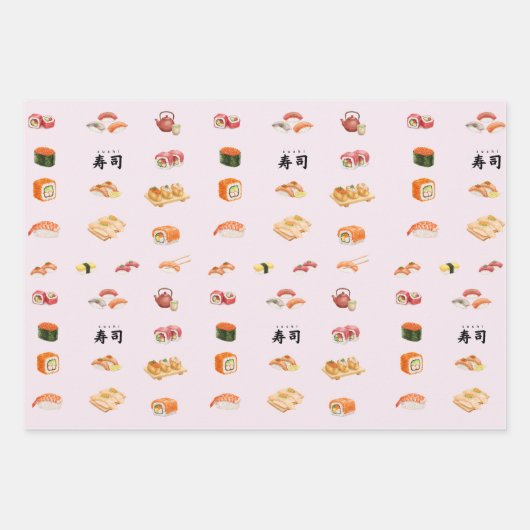 Itamae〈Sushi Chefs） collection Geschenkpapier Set (Vorderseite 3)