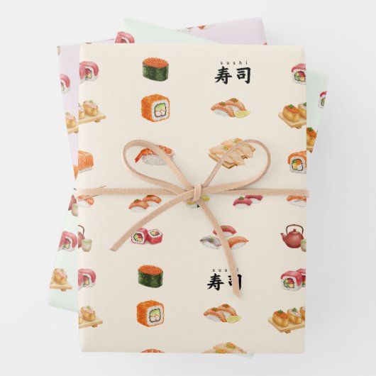 Itamae〈Sushi Chefs) collection Geschenkpapier Set (Beispiel)