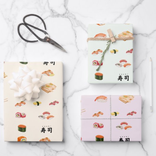 Itamae〈Sushi Chefs) collection Geschenkpapier Set (Vorderseite)