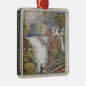 Itamaraty Wasserfall im Serra DA Estrela Silbernes Ornament (Rechts)