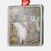 Itamaraty Wasserfall im Serra DA Estrela Silbernes Ornament (Links)