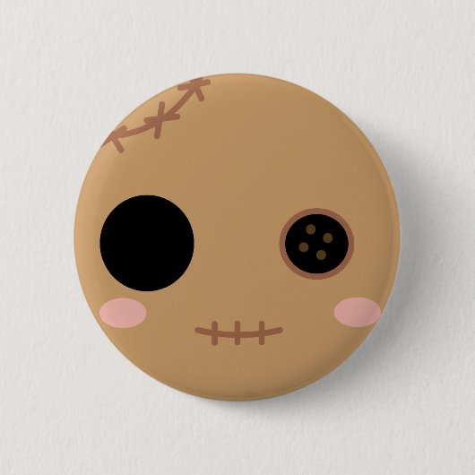 Itami der Voodoo-Puppen-Kopf Button (Vorderseite)