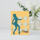 iTap Gal | iPod-Grafik für Stich Postkarte (Stehend Vorderseite)
