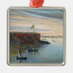 Itapiru, Paraguay, 1866 (Öl auf Leinwand) Ornament Aus Metall