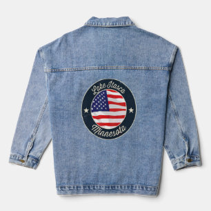 Itasca Patriotic Minnesota Souvenir Jeansjacke
