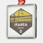 Itasca Staat Park Minnesota Ornament Aus Metall (Links)