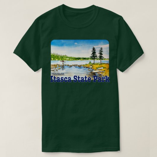 Itasca Staat Park Minnesota T-Shirt (Design vorne)