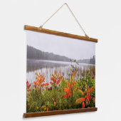 Itasca Staat Park | Minnesota Wandteppich Mit Holzrahmen (Gewinkelt)