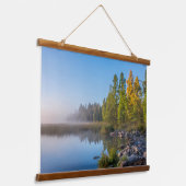 Itasca Staat Park, Minnesota Wandteppich Mit Holzrahmen (Gewinkelt)