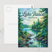 Itasca State Park Minnesota Postkarte (Vorne/Hinten)