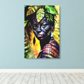 Itáyara - Frauen in Amazonien Leinwanddruck (Insitu (Holzboden))