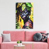 Itáyara - Frauen in Amazonien Leinwanddruck (Insitu (Wohnzimmer))