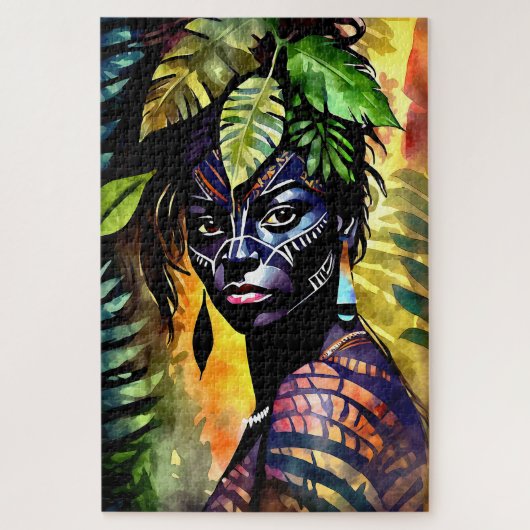 Itáyara - Frauen in Amazonien Puzzle (Vertikal)