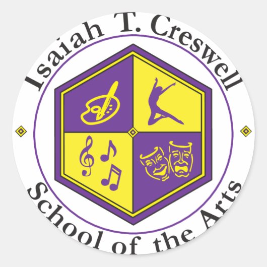 ITC-Logo-Aufkleber Runder Aufkleber (Vorderseite)