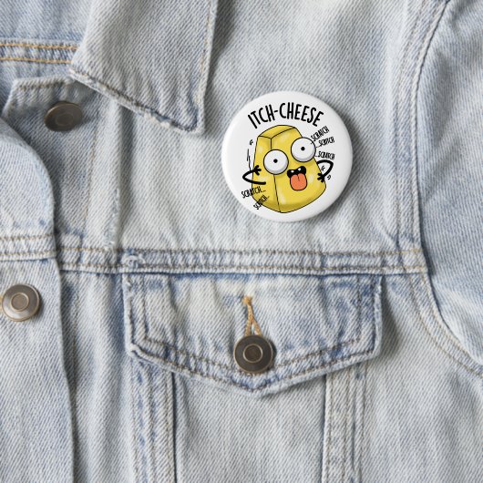Itch-Käse Funny Cheese Pun Button (Beispiel)