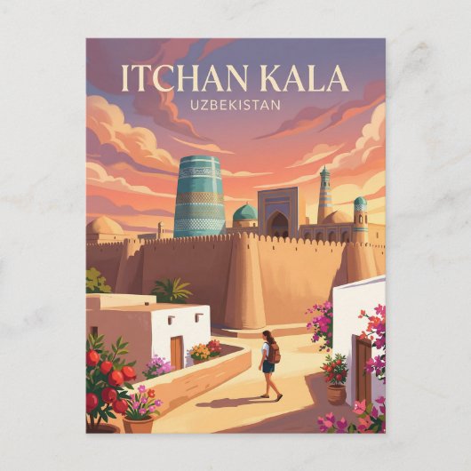 Itchan Kala Usbekistan Postkarte (Vorderseite)