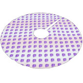 ITD-Beeren und -Creme Polyester Weihnachtsbaumdecke (Schrägansicht)