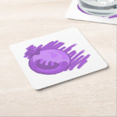 ITD-Beeren und -Creme Rechteckiger Pappuntersetzer (angewinkelt)