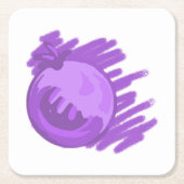 ITD-Beeren und -Creme Rechteckiger Pappuntersetzer (Vorderseite)