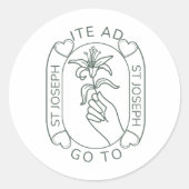 Ite Ad Joseph Runder Aufkleber (Vorderseite)
