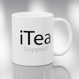 iTea-Support - Ein Papa-Witz für Teetrinker - lust Kaffeetasse