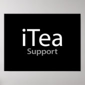 iTea support - Ein Pun für Teetrinker - Funny Poster (Vorne)