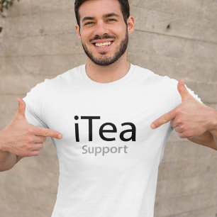 iTea support - Ein Pun für Teetrinker - lustig T-Shirt