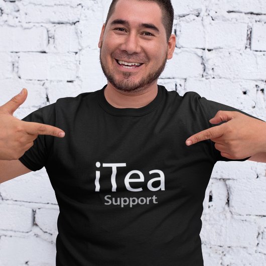 iTea support - Ein Pun für Teetrinker T-Shirt