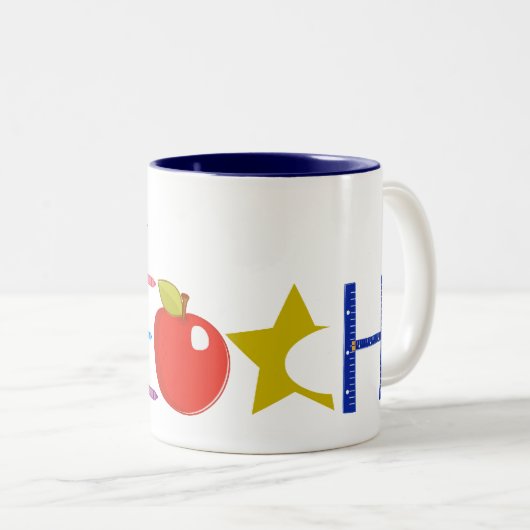 iTeach Zweifarbige Tasse (VorderseiteRechts)