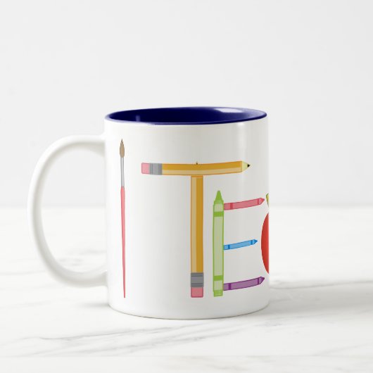 iTeach Zweifarbige Tasse (Links)