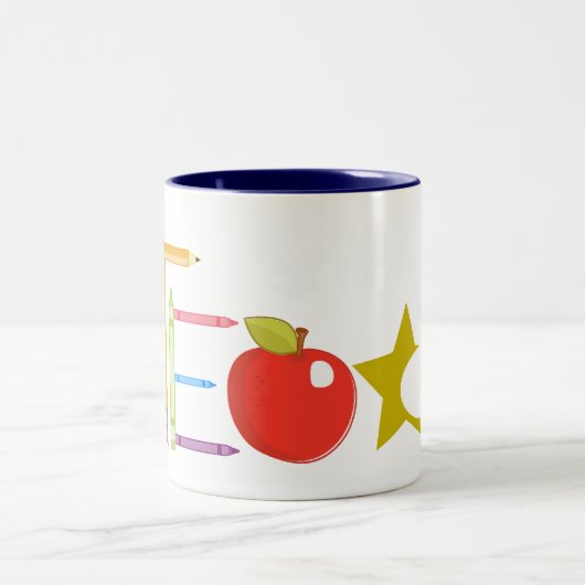 iTeach Zweifarbige Tasse (Mittel)