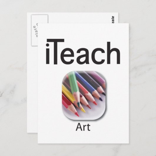 iteachART Postcard Postkarte (Vorne/Hinten)