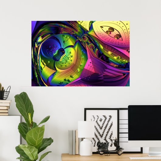 Iterate Image Black Light Poster 13 (Heimbüro)