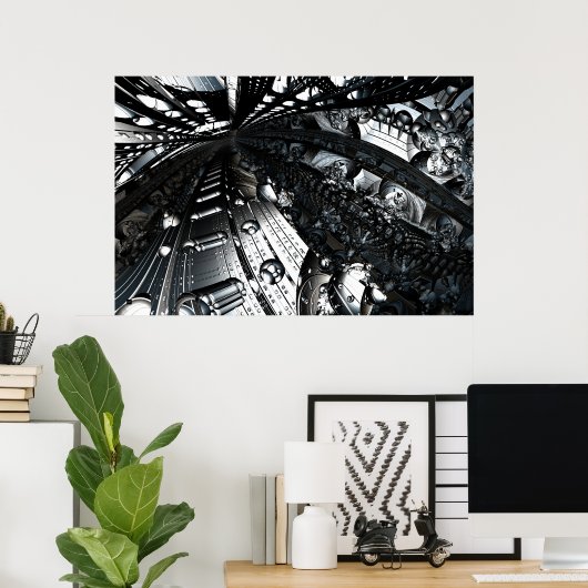 Iterate Imagery Metallic Zone Poster 16 (Heimbüro)