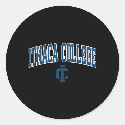 Ithaca-Bomber ragen grau über Runder Aufkleber (Vorderseite)